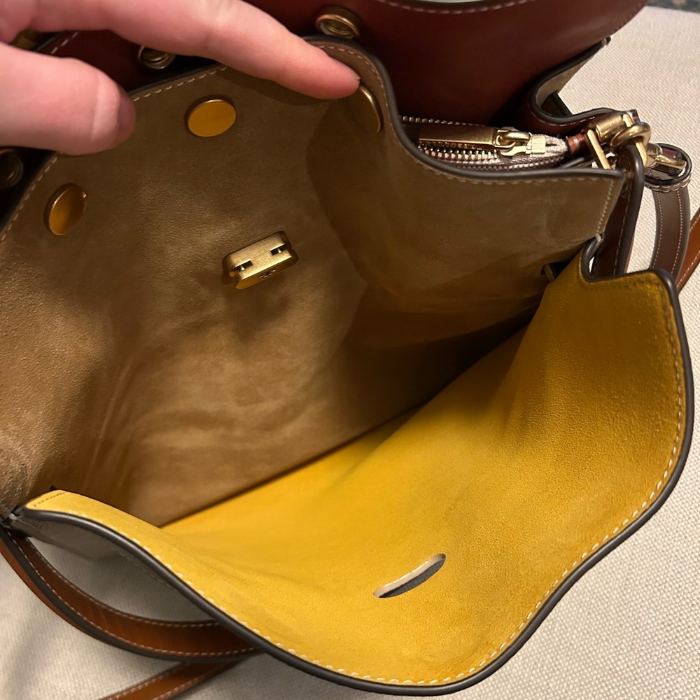 Tory Burch *Limited SoHo Edition* Lee Radziwill Pebbled Double Bag - Picture 10 of 14